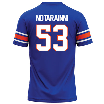 Boise State - NCAA Football : Marco Notarainni - Blue Football Jersey