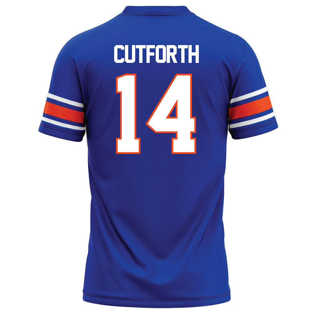 Boise State - NCAA Football : Max Cutforth - Blue Football Jersey