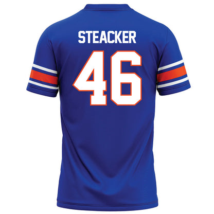 Boise State - NCAA Football : Hunter Steacker - Blue Football Jersey