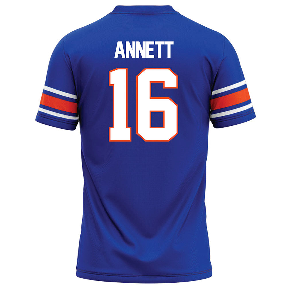 Boise State - NCAA Football : Kaleb Annett - Blue Football Jersey