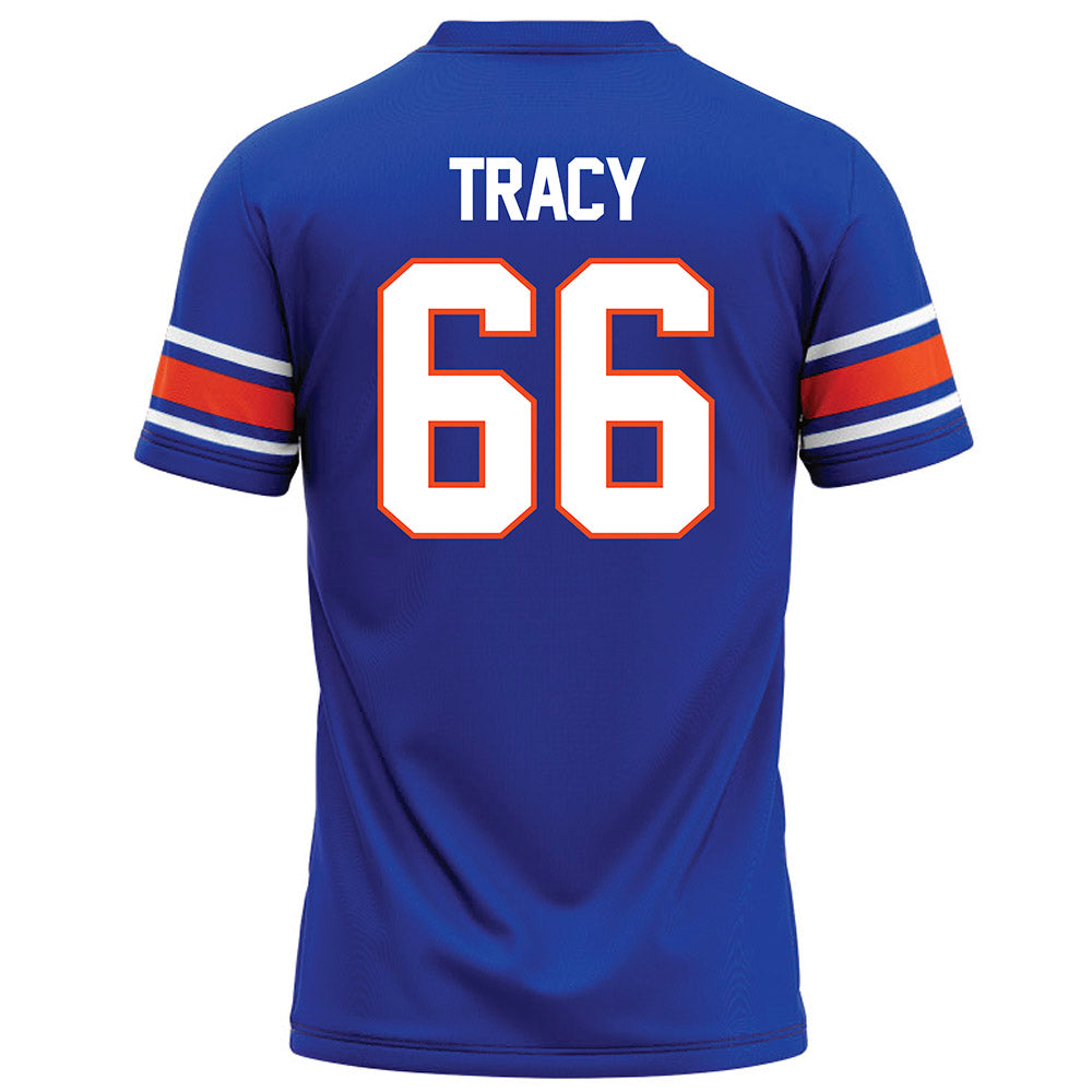 Boise State - NCAA Football : Jacob Tracy - Blue Football Jersey-1