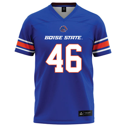 Boise State - NCAA Football : Carter Kuchenbuch - Blue Football Jersey-0