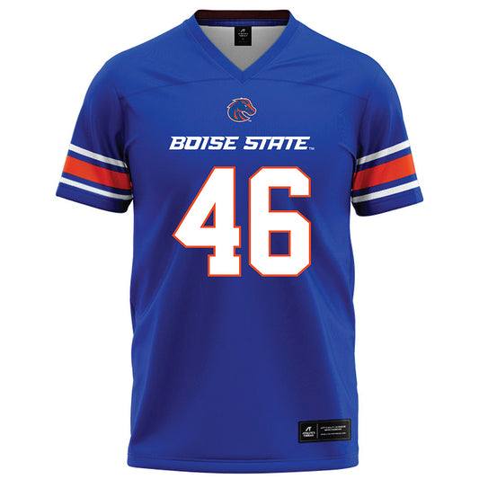 Boise State - NCAA Football : Carter Kuchenbuch - Blue Football Jersey-0