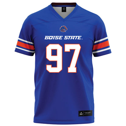 Boise State - NCAA Football : Hayden Hanks - Blue Football Jersey