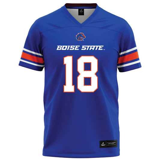 Boise State - NCAA Football : Gabe Tahir - Blue Football Jersey