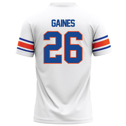 Boise State - NCAA Football : Sire Gaines - White Football Jersey