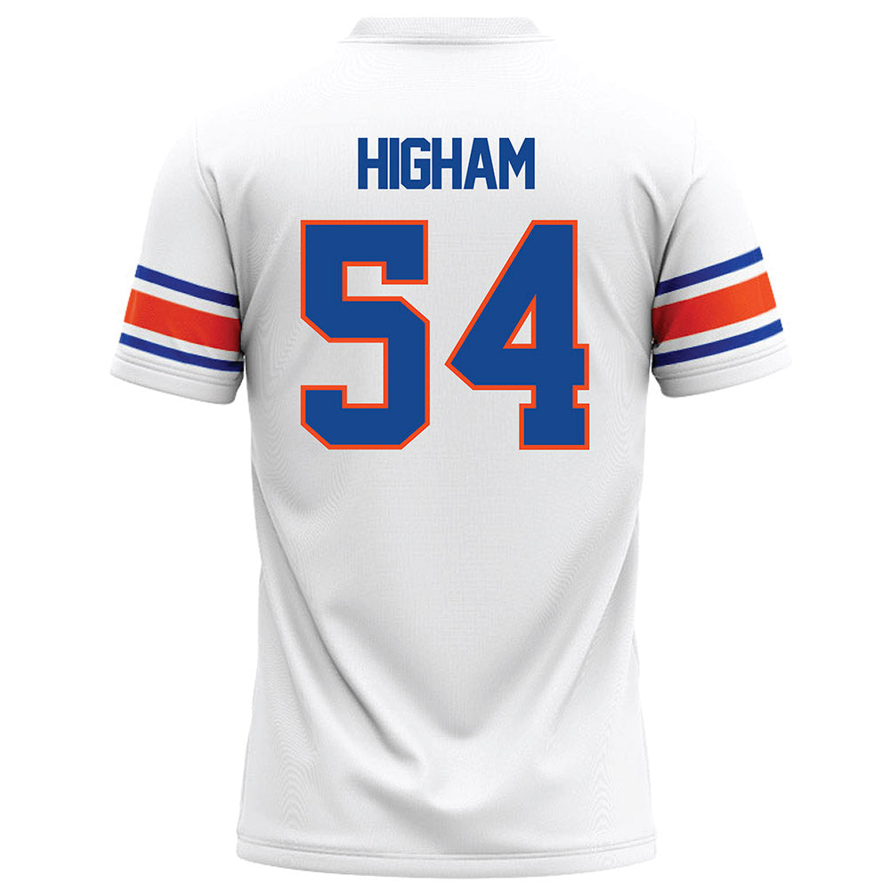 Boise State - NCAA Football : Hunter Higham - White Football Jersey-1