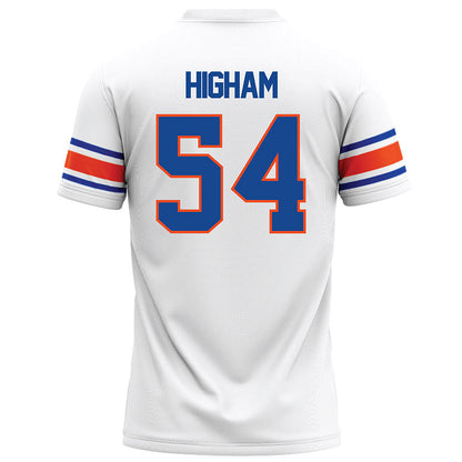 Boise State - NCAA Football : Hunter Higham - White Football Jersey-1