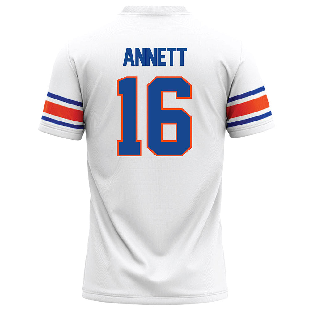 Boise State - NCAA Football : Kaleb Annett - White Football Jersey