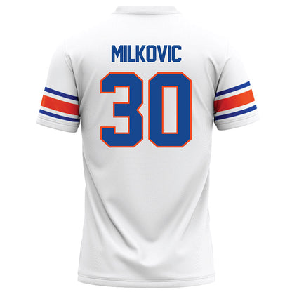 Boise State - NCAA Football : Wyatt Milkovic - White Football Jersey