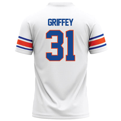 Boise State - NCAA Football : Tevin Griffey - White Football Jersey