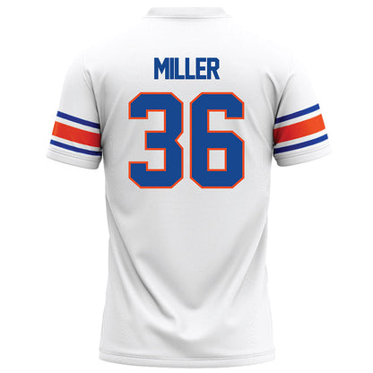 Boise State - NCAA Football : Cole Miller - White Football Jersey