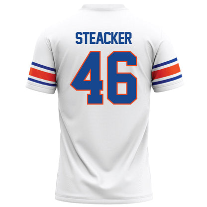 Boise State - NCAA Football : Hunter Steacker - White Football Jersey