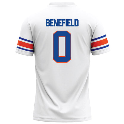 Boise State - NCAA Football : Ty Benefield - White Football Jersey