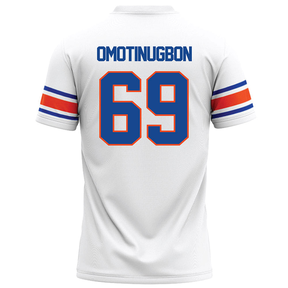 Boise State - NCAA Football : Eyitayo Omotinugbon - White Football Jersey