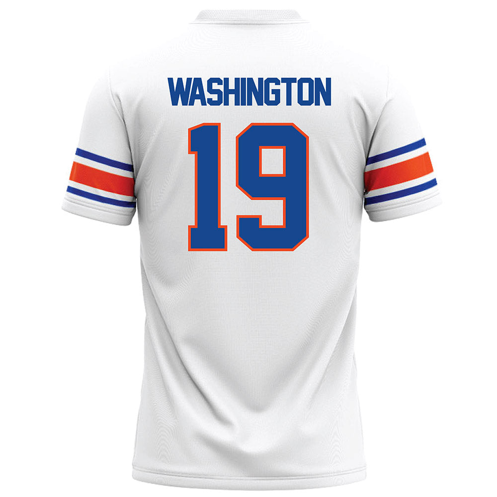 Boise State - NCAA Football : Dion Washington - White Football Jersey-1