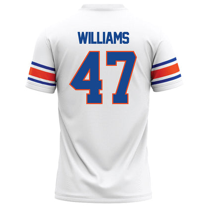 Boise State - NCAA Football : Jacob Williams - White Football Jersey