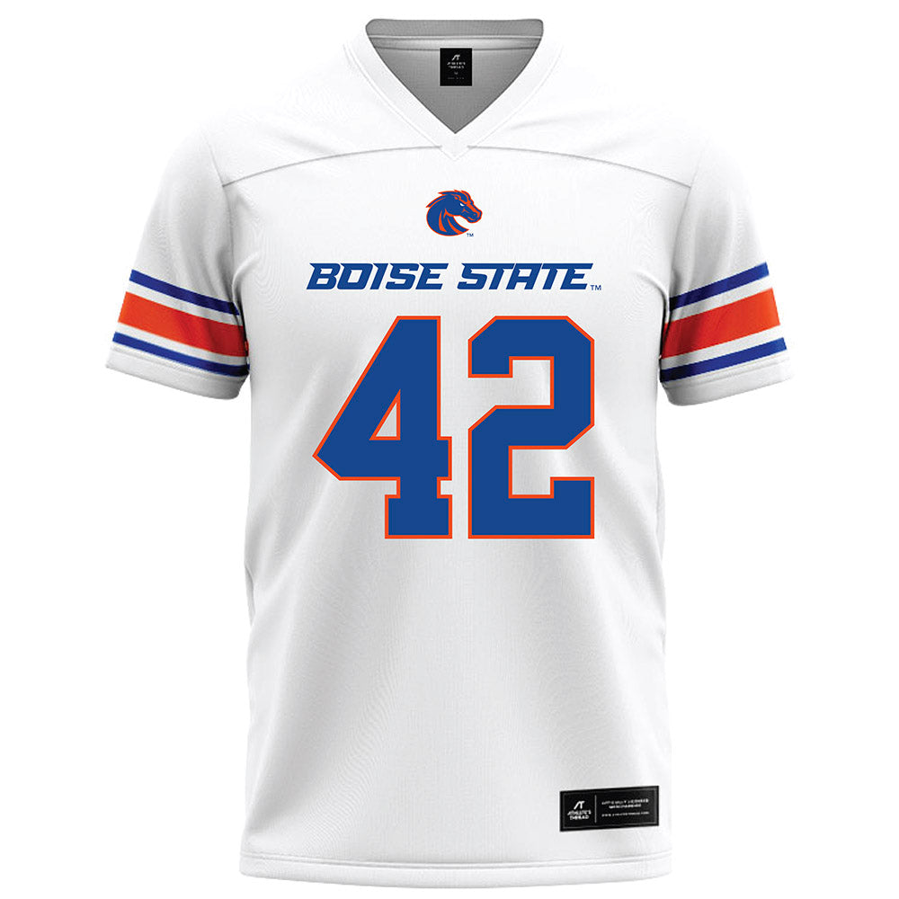 Boise State - NCAA Football : Mason Hutton - White Football Jersey