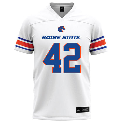 Boise State - NCAA Football : Mason Hutton - White Football Jersey