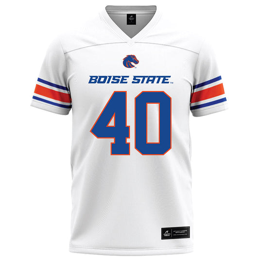 Boise State - NCAA Football : Ryker Clinger - White Football Jersey