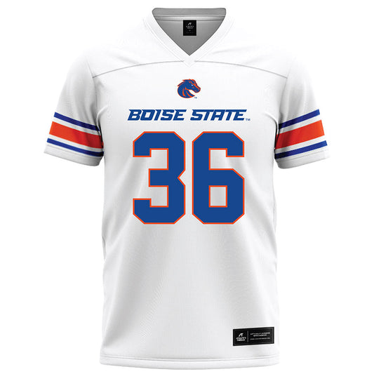 Boise State - NCAA Football : Tahj Crutchfield - White Football Jersey-0