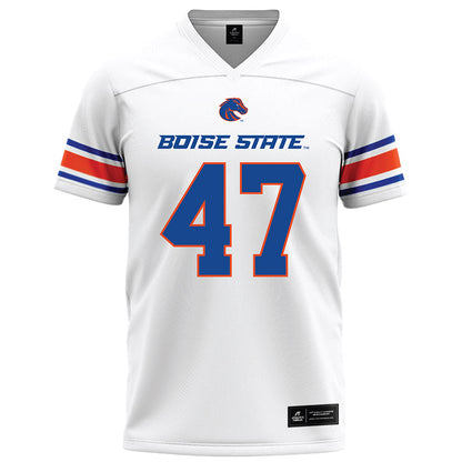 Boise State - NCAA Football : Jacob Williams - White Football Jersey