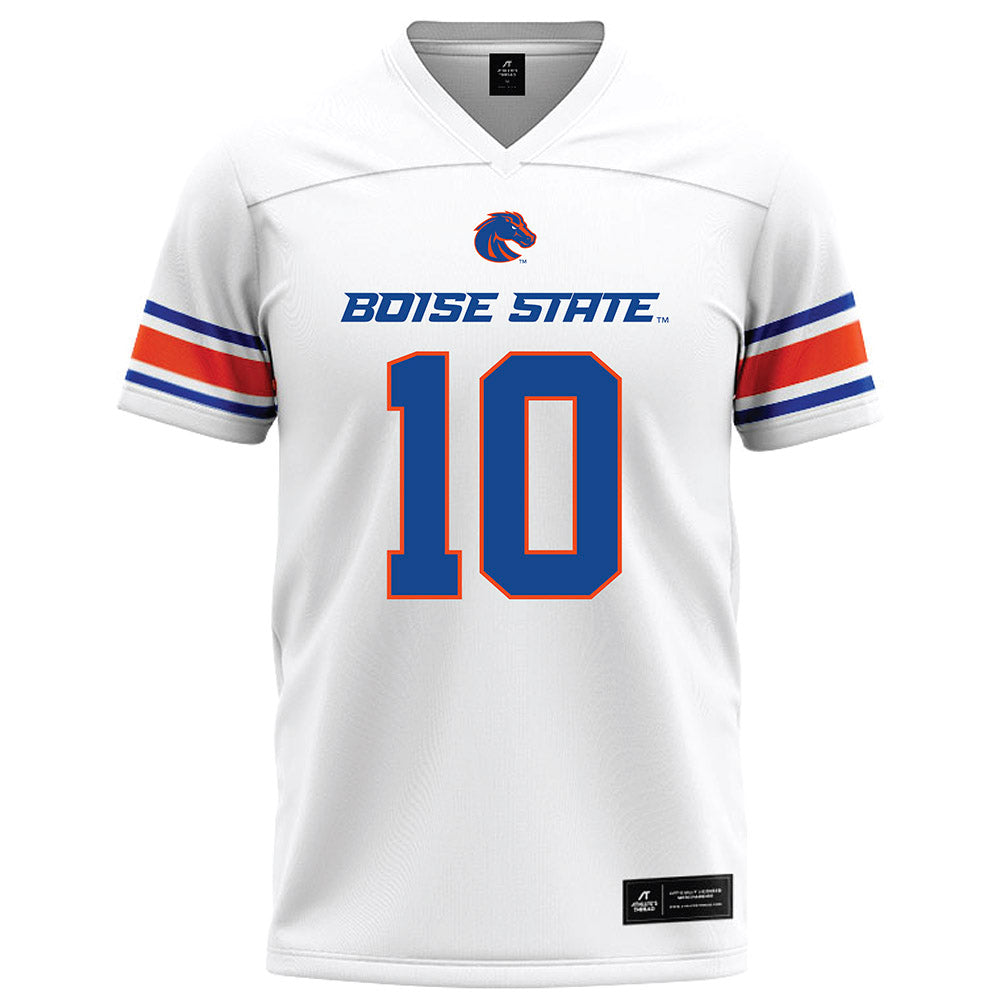 Boise State - NCAA Football : Derek Ganter Jr. - White Football Jersey-0