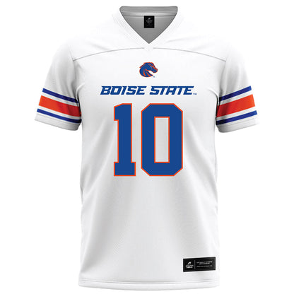 Boise State - NCAA Football : Derek Ganter Jr. - White Football Jersey-0