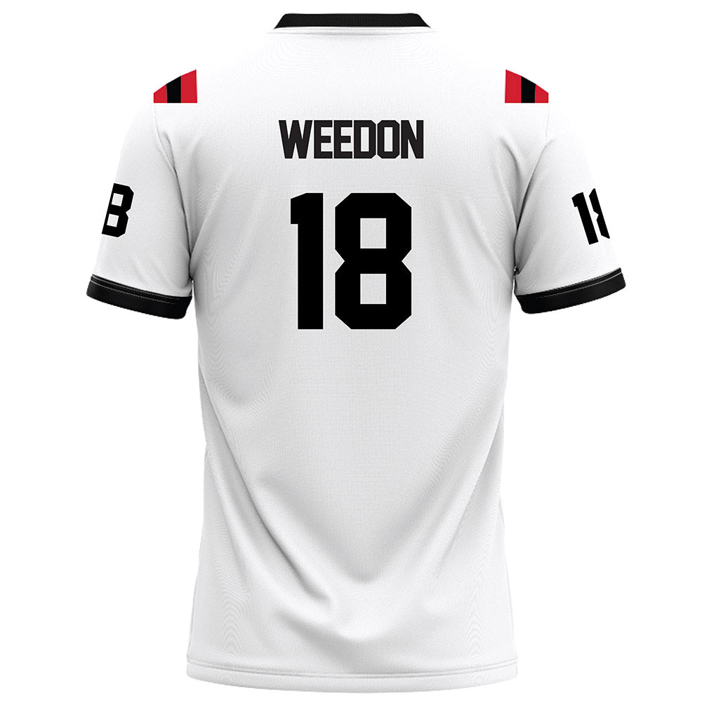 Arkansas State - NCAA Football : Malekhi Weedon - White Football Jersey-1