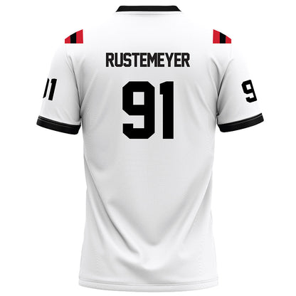 Arkansas State - NCAA Football : Ashtin Rustemeyer - White Football Jersey