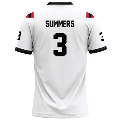 Arkansas State - NCAA Football : Hunter Summers - White Football Jersey