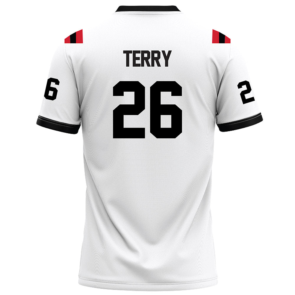 Arkansas State - NCAA Football : Kiandre Terry - White Football Jersey