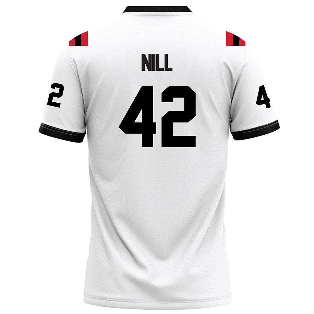 Arkansas State - NCAA Football : Kyle Nill - White Football Jersey-1