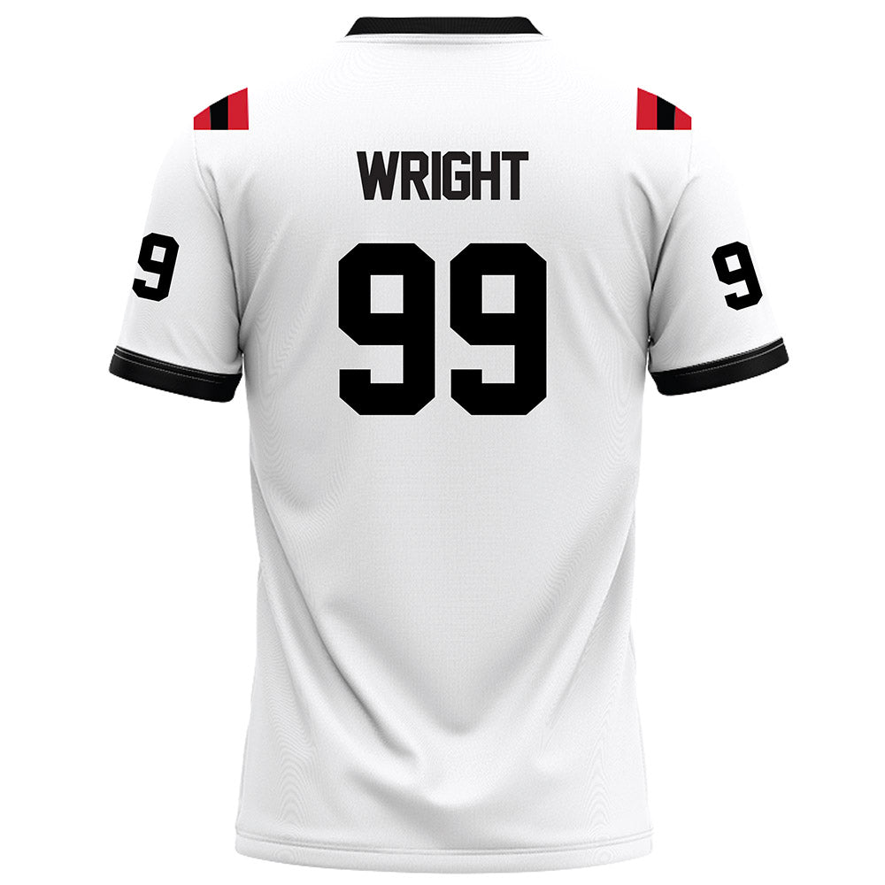 Arkansas State - NCAA Football : Quincy Wright - White Football Jersey-1