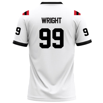 Arkansas State - NCAA Football : Quincy Wright - White Football Jersey-1