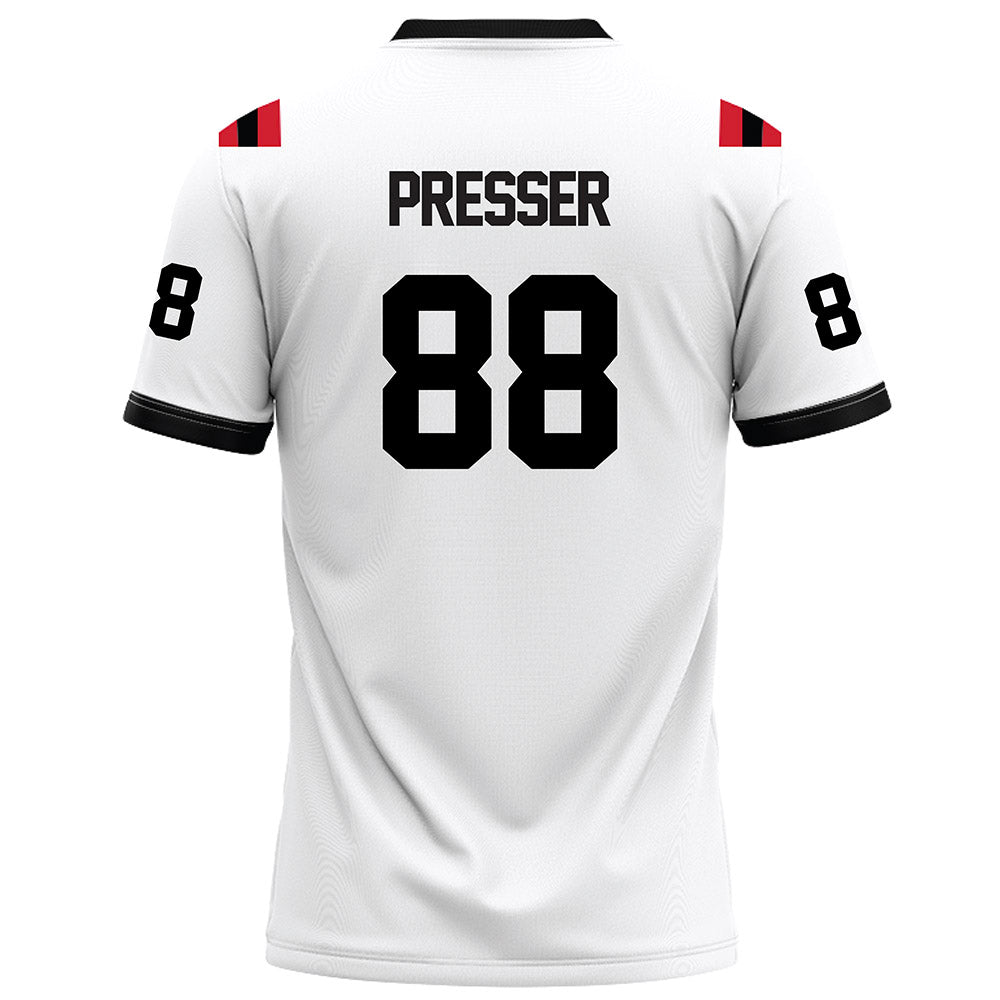 Arkansas State - NCAA Football : Calen Presser - White Football Jersey-1