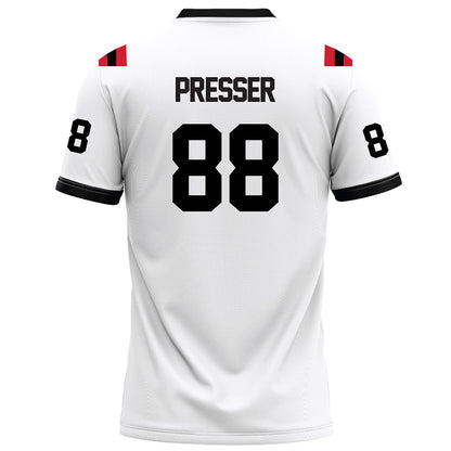 Arkansas State - NCAA Football : Calen Presser - White Football Jersey-1