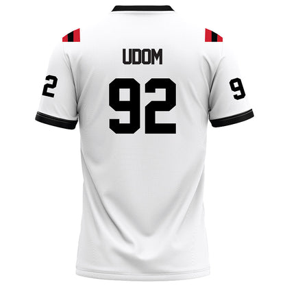 Arkansas State - NCAA Football : Obi Udom - White Football Jersey