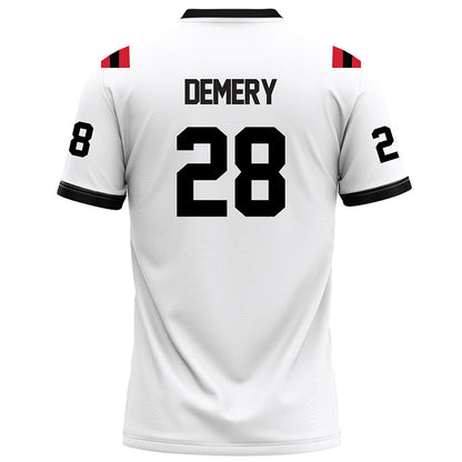Arkansas State - NCAA Football : Daniel Demery - White Football Jersey-1