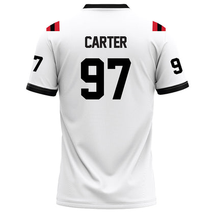 Arkansas State - NCAA Football : Tony Carter - White Football Jersey-1