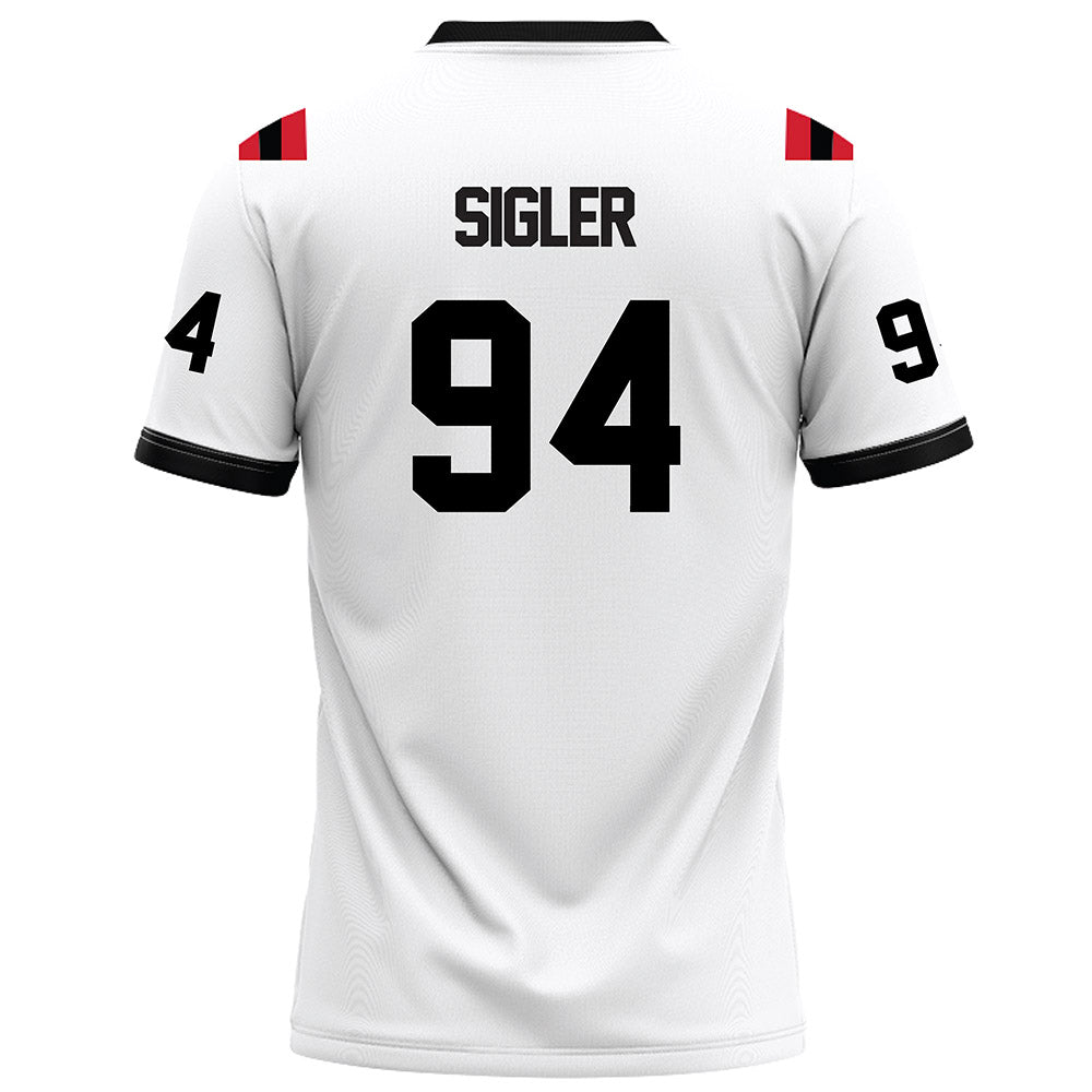 Arkansas State - NCAA Football : Cody Sigler - White Football Jersey-1