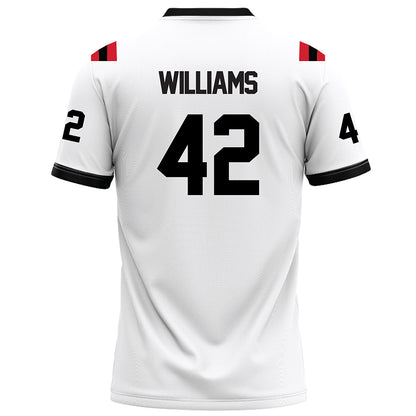 Arkansas State - NCAA Football : Shaun Williams - White Football Jersey-1