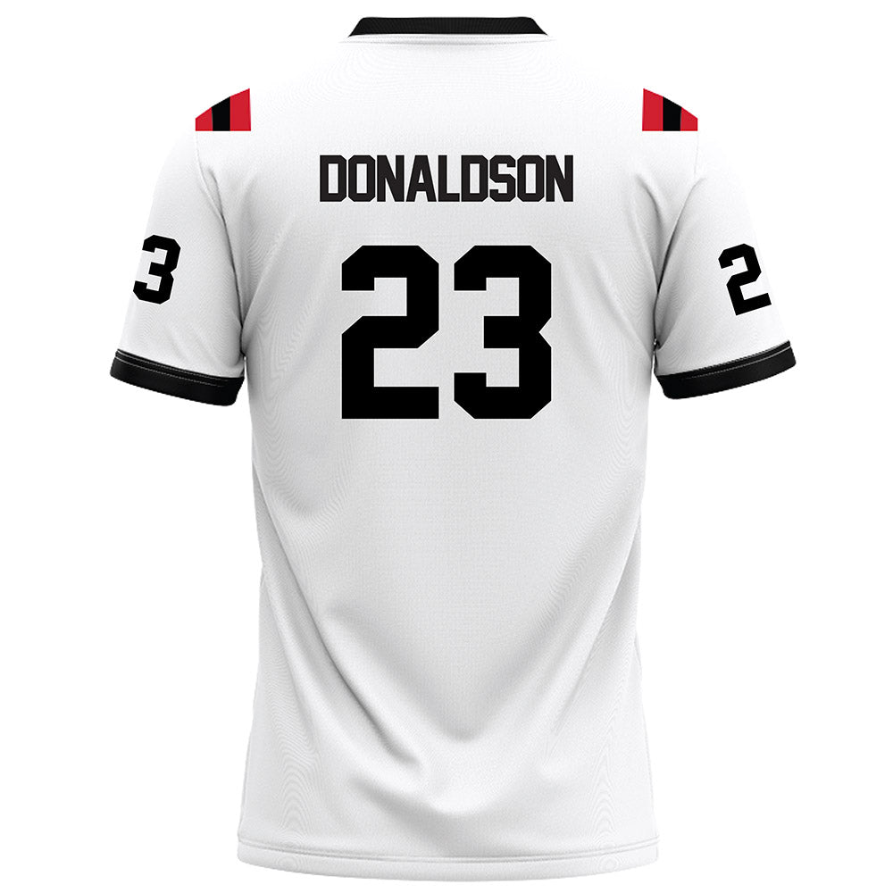 Arkansas State - NCAA Football : Caleb Donaldson - White Football Jersey-1