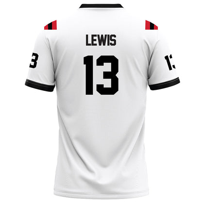 Arkansas State - NCAA Football : Tyrell Lewis - White Football Jersey-1