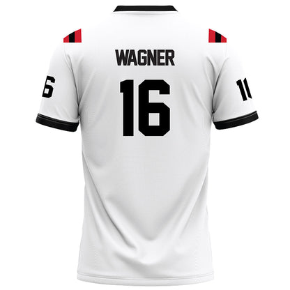 Arkansas State - NCAA Football : Bj Wagner - White Football Jersey-1