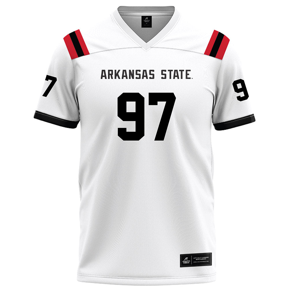 Arkansas State - NCAA Football : Tony Carter - White Football Jersey-0