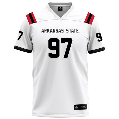 Arkansas State - NCAA Football : Tony Carter - White Football Jersey-0