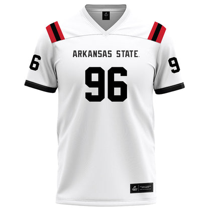 Arkansas State - NCAA Football : Ronnie Blossom - White Football Jersey-0