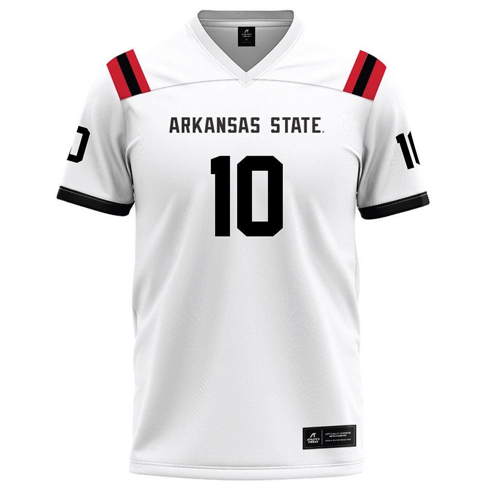 Arkansas State - NCAA Football : Jordan Sample - White Football Jersey
