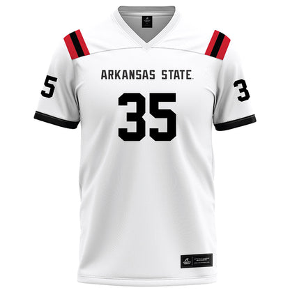 Arkansas State - NCAA Football : Jerry Horne - White Football Jersey-0